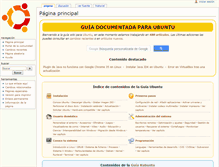 Tablet Screenshot of guia-ubuntu.com